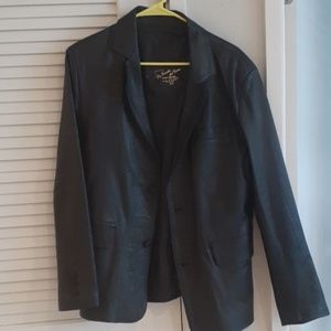 Mens Leather Black Jacket